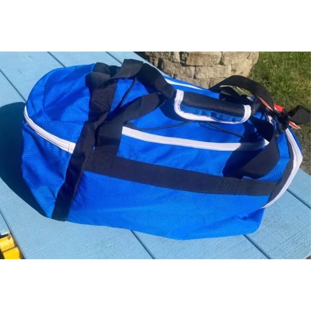 High Sierra Ringleader Blue Black Duffel Bag 64183 Shoe Compartment 30L